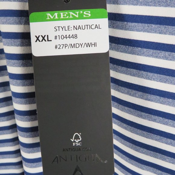 Antigua* Men's Short Sleeve Straight Hem Polo Golf Pullover Shirt~ Size XXL - Picture 5 of 13